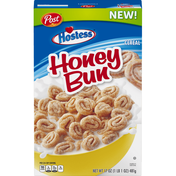 Post Hostess Honey Bun Breakfast Cereal Cinnamon Roll 17oz Walmart Com