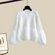 thumbnail image 3 of Traje de falda de dos piezas para mujer, suéter de retazos, falda de hada larga, tutú, falda de malla de línea a, conjunto de primavera, talla grande, nuevo, 3 of 5