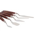 thumbnail image 5 of Juego de cuchillos de paleta, cuchillo de paleta de espátula de acero inoxidable de 5 piezas para mezclar pintura al óleo de acuarela pintura acrílica, 5 of 5