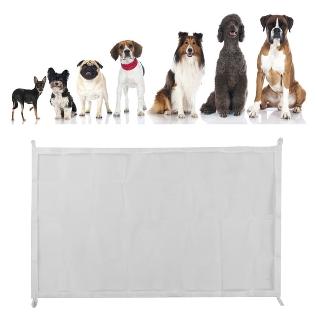 Puerta De Malla Para Perros Para La Casa, Valla De Nailon Para Perros, Puerta De Aislamiento Interior Portátil, Puerta De Seguridad Plegable Y Retráctil Para Puertas, Paredes,