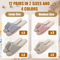thumbnail image 2 of House Slipper Suhine Spa con punta abierta, antideslizante, 12 pares, unisex, 2 of 6