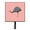 Pink Check, variant on Rhea Green Leash or Key Holder - Green