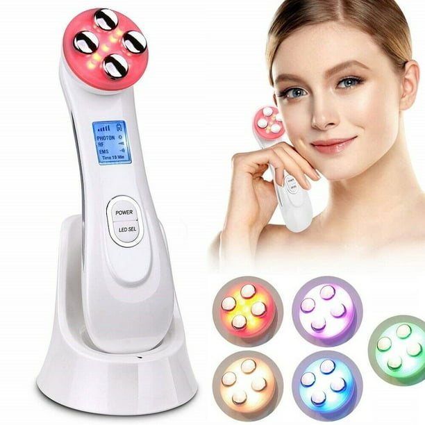 Facial Beauty Skin Tightening Machine RF LED Light Photon Therapy Beauty  Device - Walmart.com