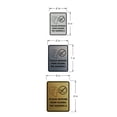 thumbnail image 6 of Signs ByLITA Portrait Round Please Refrain from Feeding the Squirrels ABS Plastic | Laser Engraved | Easy Installation | Elegant Design Sign (Black) - Large, 6 of 7