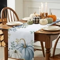 thumbnail image 3 of Fall Pumpkins Table Runner, Autumn Thanksgiving Kitchen Dining Table Decoration for Home Party Decor 13x60 Inches, 3 of 9