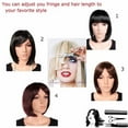 thumbnail image 7 of SEGO Blonde Bob Hair Wig with Bangs Synthetic Cosplay/Anime Red Wigs Full Head Hair Extensions for Women, 7 of 7
