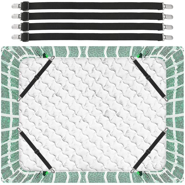 Correas para sujetar sábanas, clips de esquina de colchón, sujetadores de sábanas bajeras, pinzas resistentes para sábanas, fundas de colchones, sofás