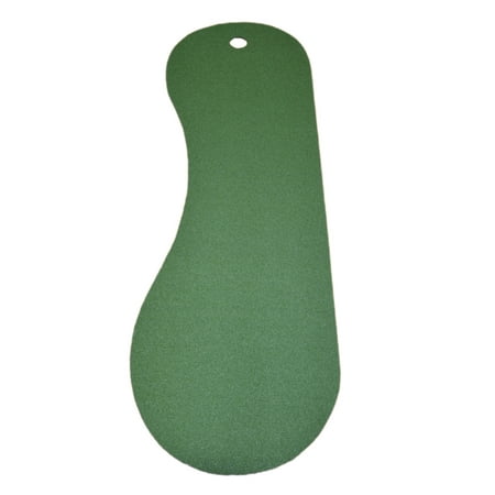 Dean Premium Heavy Duty Indoor/Outdoor Oasis Green Artificial Grass Turf Kidney Shaped Golf Putting Mat/Putting Green, Size: Approximately 3' x