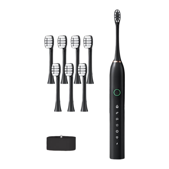 Wovilon Toothbrush Toothbrush With 8 Brush Heads Smart 6-speed Timer Toothbrush IPX7 With Charging Base