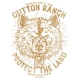 thumbnail image 2 of Women's Yellowstone Protect The Land Angry Wolf Dutton Ranch  Graphic T-Shirt, 2 of 4