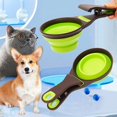 thumbnail image 2 of Taza medidora plegable de silicona para mascotas con clip de sellado para cuchara para perros de 4 oz, 8 oz y 16 oz, 2 of 5