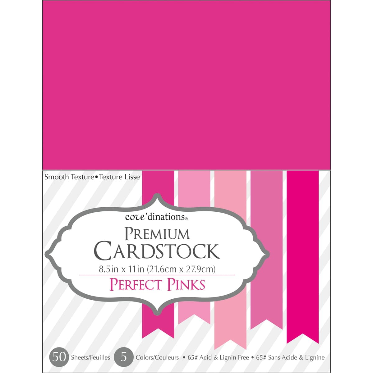 Core'dinations Value Pack Smooth Cardstock 8.5X11 50-pkg-great White