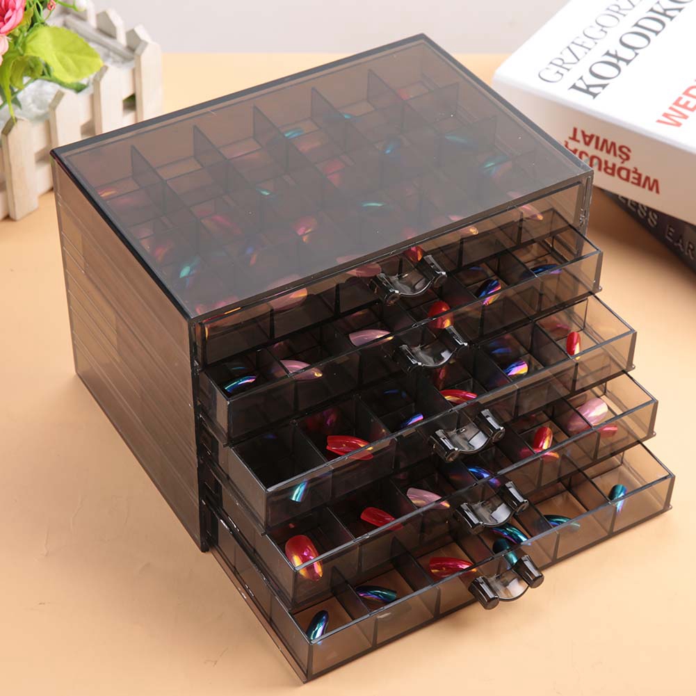 Kritne Nail Decoration Box, 120 Grids Nail Art Decoration ...
