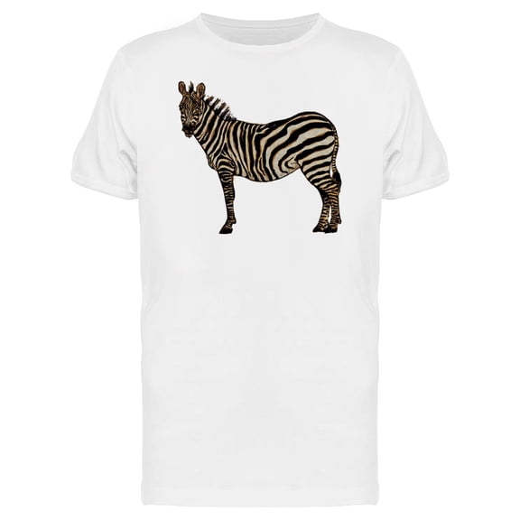 Cool Vintage Zebra Sketch Tee Men's -Image by Shutterstock