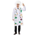 thumbnail image 3 of DuoJiaJ Men Mad Scientist Performance Adult Lab Coat With Wig, 3 of 5