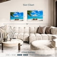 thumbnail image 4 of Elephant Stock Beach Deckchairs Wall Art - Horizontal Canvas Wall Art - Living Room Wall Decor - Beach Canvas - Blue And Green Decor - 36" x 24", 4 of 8