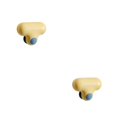 thumbnail image 4 of Escobilla de goma Inteprter para limpieza de espejos y ventanas Amarillo 2piezas, 4 of 6