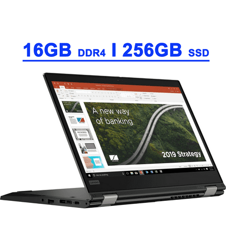 Lenovo ThinkPad L13 Yoga Gen2 Premium 2-in-1 Laptop 13.3" FHD IPS Touch AMD 8-Core Ryzen 7 Pro 5850U 16GB DDR4 256GB SSD Fingerprint USB-C Rapid Charge Long Battery Life Pen Win11Pro Black