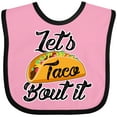 thumbnail image 3 of Inktastic Lets Taco Bout It Boys or Girls Baby Bib, 3 of 4