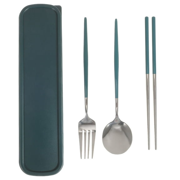 UPOUART 1 Set Portable Cutlery Stainless Steel for Camping Hiking Picnic