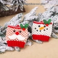 thumbnail image 4 of Toystoory Manga de copa de vino de Navidad tejido de punto patrón de Papá Noel decoraciones de fiesta arreglo de festival cubiertas de botellas adornos Kits de decoración para fiestas Tipo 2 Toystoory HA068257-02, 4 of 6