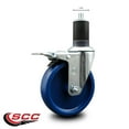 thumbnail image 2 of 5 Inch Solid Poly Swivel 1-5/8 Inch Expanding Stem Caster Total Lock Brake SCC, 2 of 2