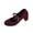 Wine, variant on Busydd Womens Dress Shoes with Ankle Strap Trendy Solid Color Chunky Block Heels Round Toe Womens Shoes for Daily Wear 43
