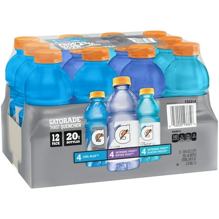 Gatorade G Thirst Quencher Variety Pack Sports Drink, 20 fl oz, 12 Count Bottles