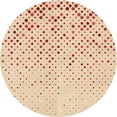 thumbnail image 1 of Ahgly Company Indoor Round Patterned Construction Cone Orange Area Rugs, 3' Round, 1 of 6