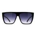thumbnail image 3 of Inset Lens Square Flat Top Plastic High Temple Sunglasses Black Smoke, 3 of 4
