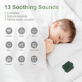 thumbnail image 5 of Fansbe Sleep Small Adults Sound Machine Travel Size, White Noise Machine Baby Portable (Dark Green), 5 of 7