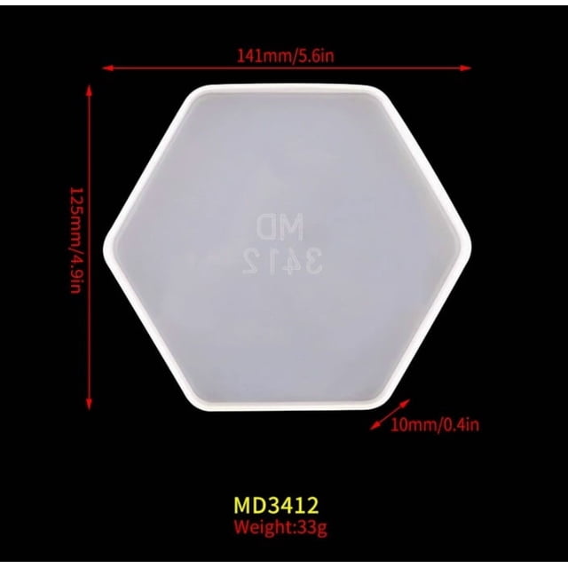 Molde de silicona para posavasos geométricos creativos