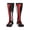 2 Black-1, variant on Women's Knee High Socks Thin Red Firefighter Line Axe Flag Pattern Outdoor Casual Tube Socks