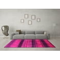 thumbnail image 3 of Ahgly Company Indoor Square Solid Pink Modern Area Rugs, 5' Square, 3 of 4
