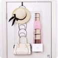 thumbnail image 4 of Sunjoy Tech Cap Rack Hat Organizer - 5 Ring Hanging Baseball Cap Organizer Holder Hat Hanger, Hats Scarfs Rack, Multifunctional Door/Wall/Closet Mounted Racks, 4 of 8