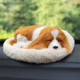 thumbnail image 3 of Realistic Sleeping Plush Breathing Dog Furry Dog With Mat Creative Animals Decor Stuffed Animal Doll, 3 of 5