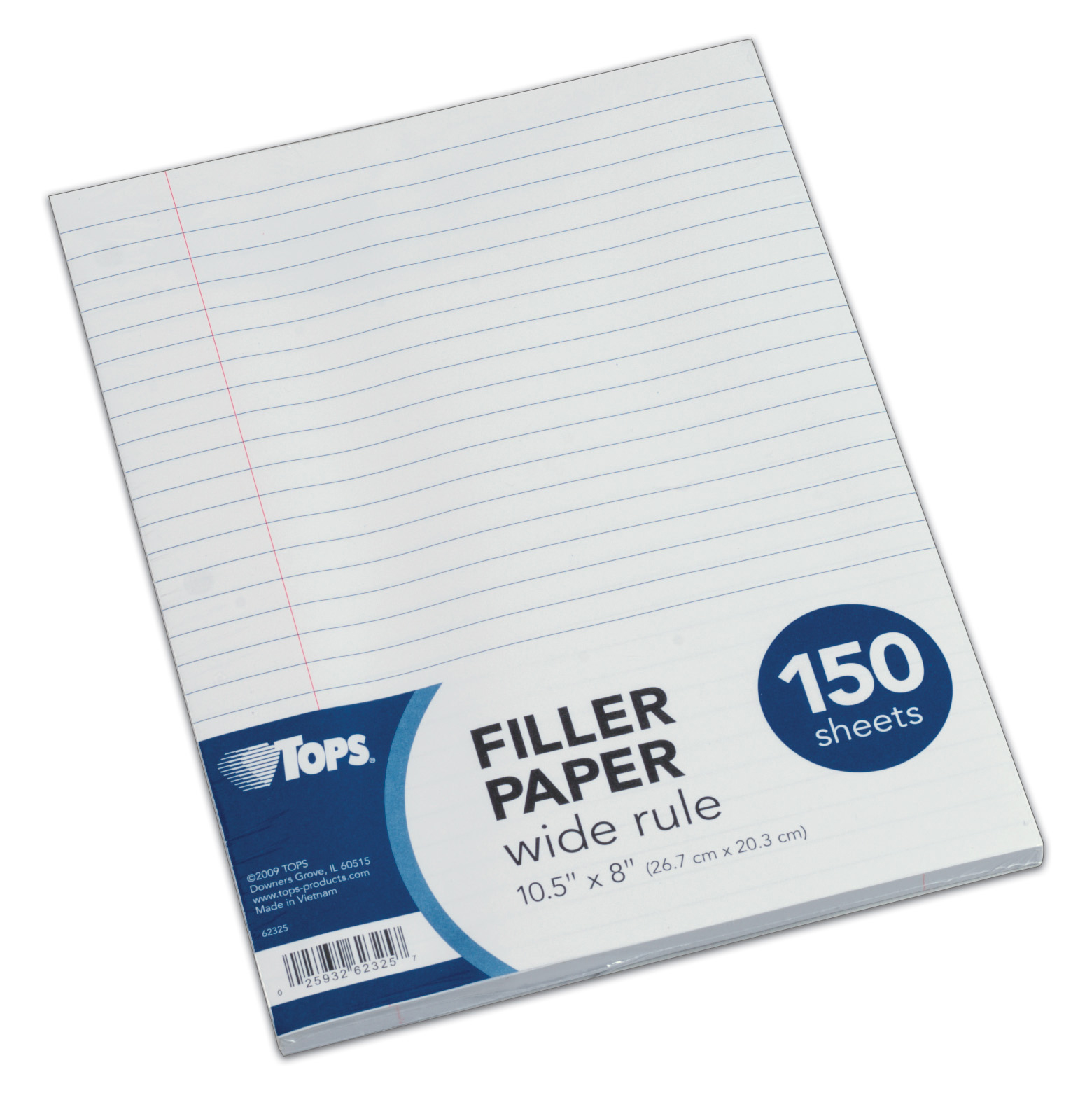 Recyclable Composition Paper Write Way Wide Ruled Filler Paper - 3-Hole Punched Notebook Paper Notebook Paper Wide Ruled