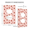 thumbnail image 3 of KLL Ladybug With Flower Pattern Electrical Outlet Covers, 3" x 5" 1 Pack Electric Receptacle Plug Covers for Decorator Receptacle Outlet & Switch-Style S, 3 of 6