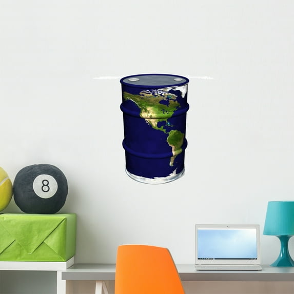 World Oil Wall Decal by Wallmonkeys Peel and Stick Graphic (36 in H x 23 in W) WM290246