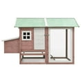 thumbnail image 4 of vidaXL Rabbit Hutch Bunny Cage with Pull Out Tray Rabbit Enclosure Solid Wood, 4 of 29