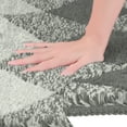 thumbnail image 3 of Unique Bargains Geometric Pattern Bathroom Rug Mat Soft Absorbent Bath Mat Non-Slip Carpet Grey 16" x 24", 3 of 6