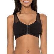 Fruit of the Loom Womens Comfort Front Close Sport Bra with Mesh Straps, Style FT715