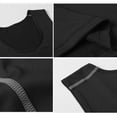 thumbnail image 5 of Men's Solid Color Compression Shirts Sleeveless Tank Top, Muscle Fit Workout Tops Quick Dry for Gym Running, Athletic Sports Baselayer & Casual Undershirt Red S, 5 of 5