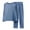 Blue, variant on ZVNAΖH Mens Pajamas Set, Super Soft Comfty Lounge Sets Home Sleep Wear, Men's Casual Solid Pullover Long Sleeve Crew Neck Pajamas Suit