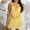 Yellow, variant on Sentmoon Boho Dresses Loose Fit Streetwear Summer 2026 Solid Color Maxi Dress Plus Size Short Sleeve V Neck Basic Eyelet Breathable Wedding Guest Dress Cocktail White XL