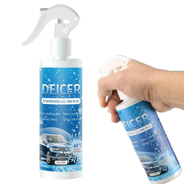 Windshield Deicing Spray Windshield De Icer Dfrosting Frost Spray Deicer Spray Fast Ice Melting Spray For Cars And Trucks 250ML
