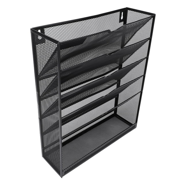 Support Mural pour Fichiers, Économiseur d'Espace en Fer Grande Capacité de Rangement Robuste 6 Couches Différentes Armoire Verticale pour la Maison
