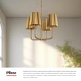 thumbnail image 3 of CH528423AG-Alora Lighting-Plisse - 4 Light Chandelier-16.88 Inches Tall and 22.5 Inches Wide-Aged Gold Finish    -Traditional Installation, 3 of 7