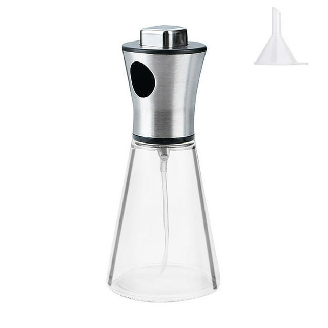 200ml Glass Stainless Steel Cooking Oil Spray Cooking Oil Rapeseed Oil Spray Used In Multiple Venues Oil Spray Bottle Oil Spritzer for Air Fryer Glass Spray Oil Bottle Useful Gadgets for Home Pamper
