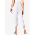thumbnail image 2 of Roaman's Women's Plus Size Soft Knit Relaxed Pull-On Capri Pant, 2 of 6